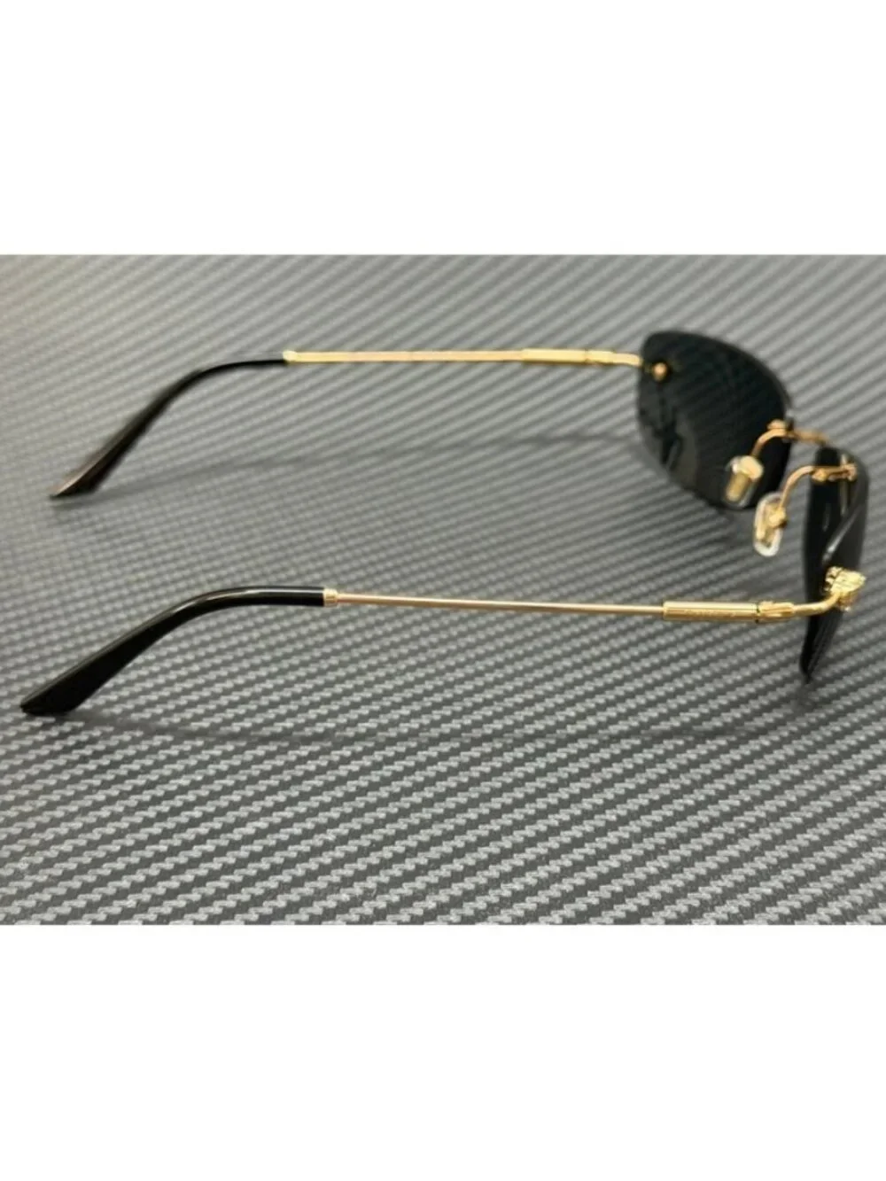New Versace Men Gold Sunglasses 60-18-135